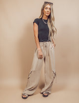 Hadleigh Linen Cargo Pants