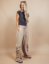 Hadleigh Linen Cargo Pants