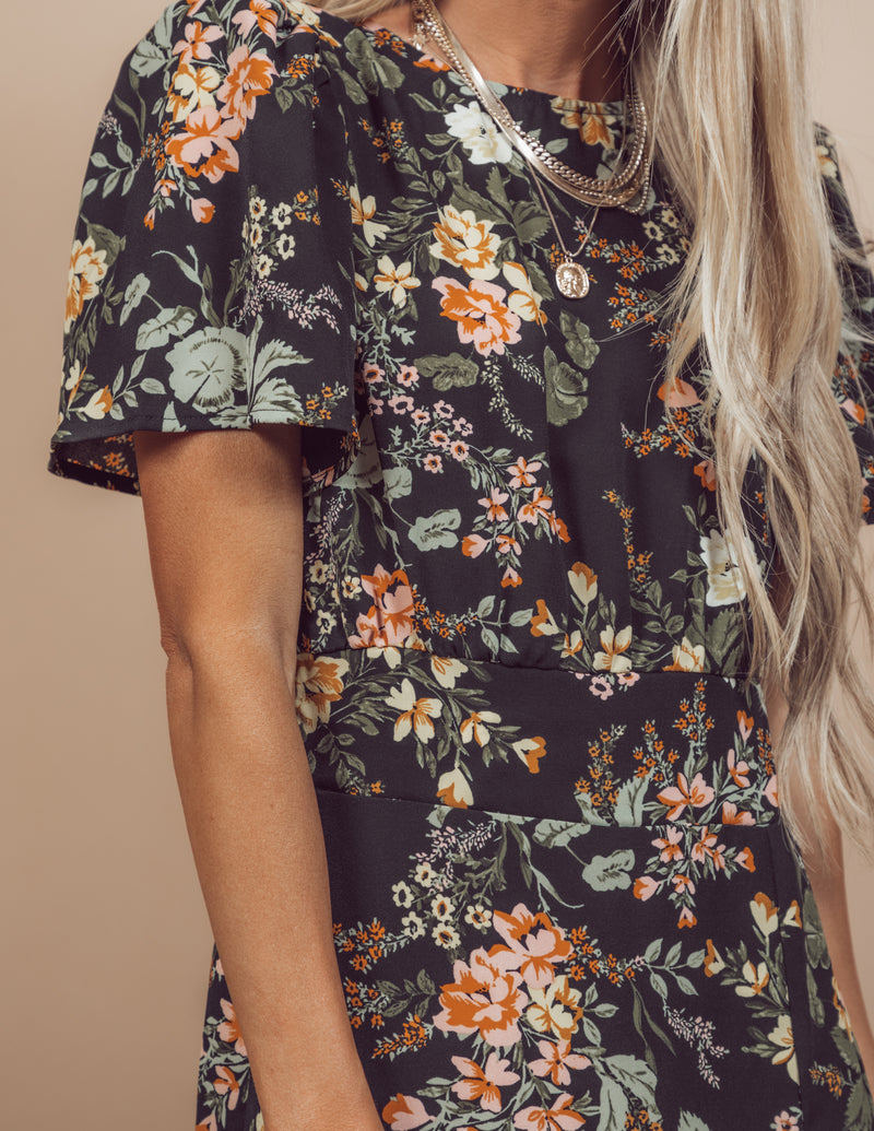 Night Bloom Floral Dress