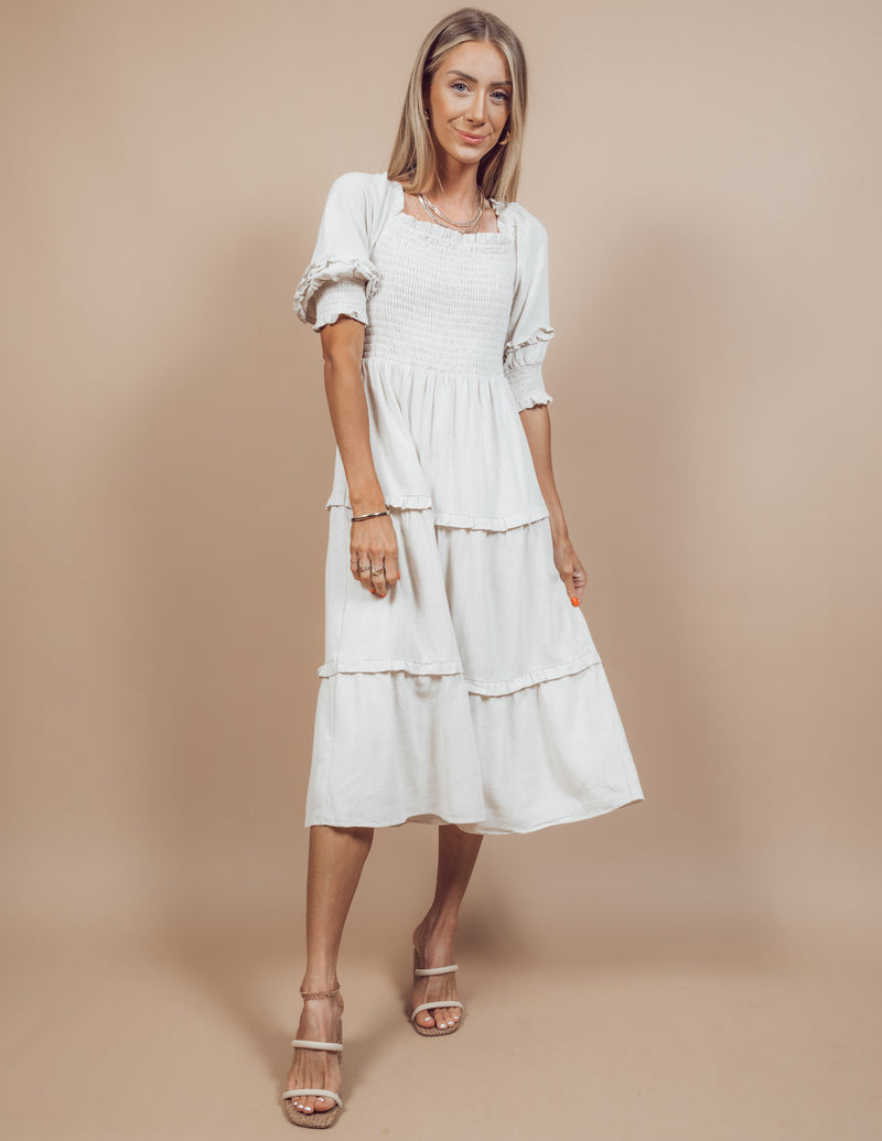 Macy Tiered Midi Dress