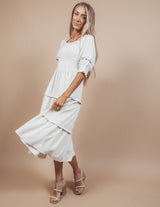 Macy Tiered Midi Dress