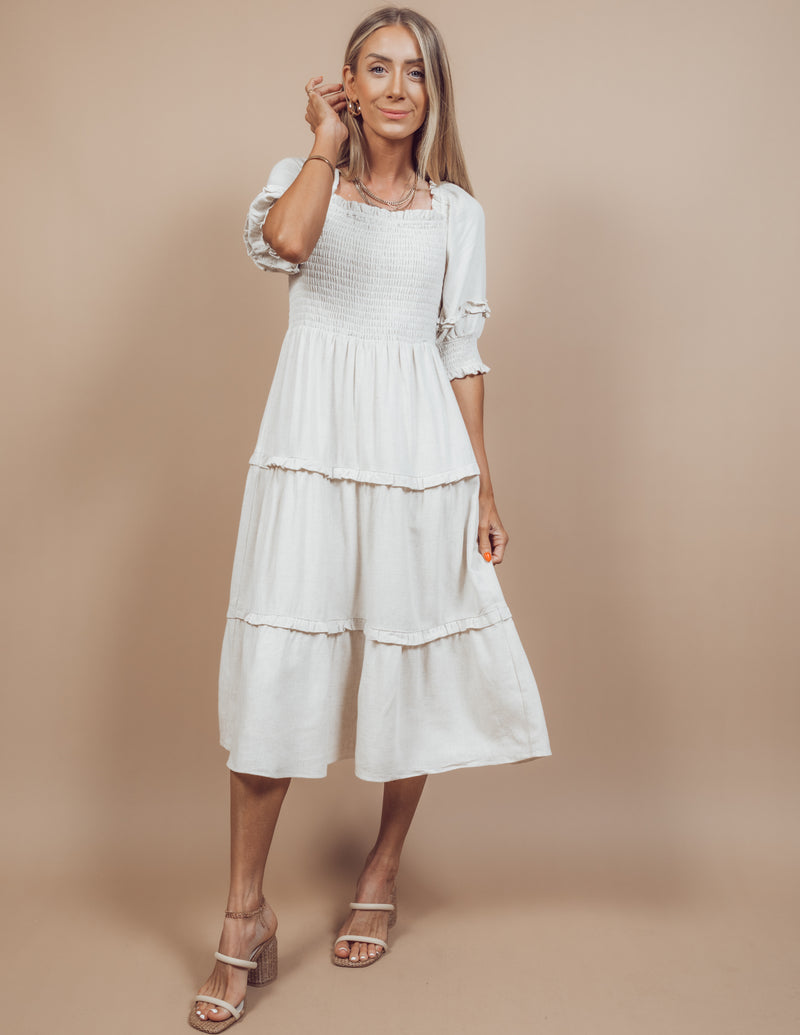 Macy Tiered Midi Dress