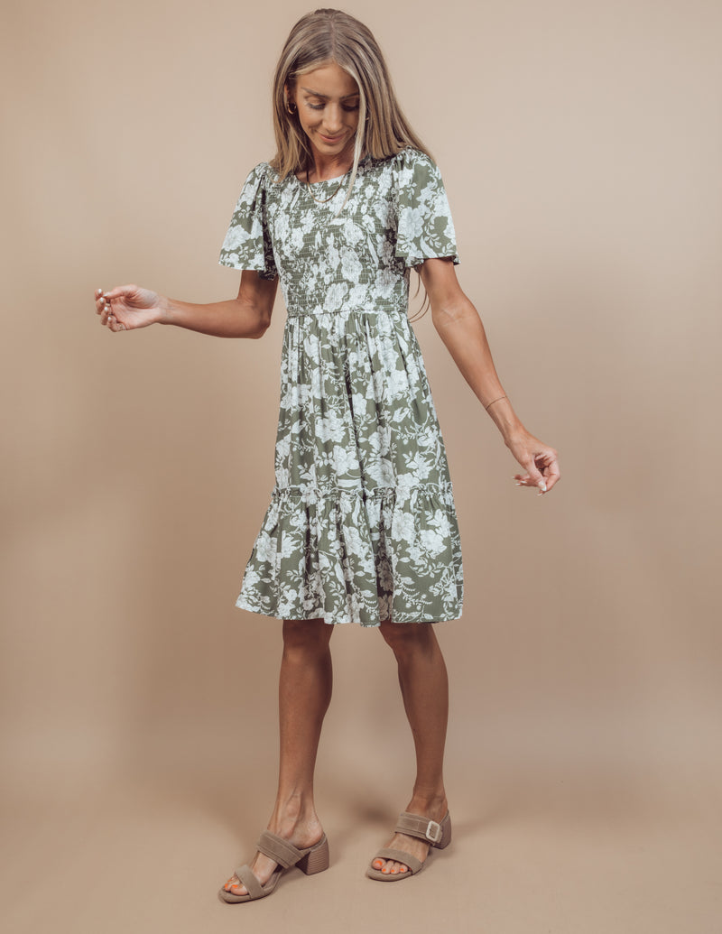 Safari Floral Dress