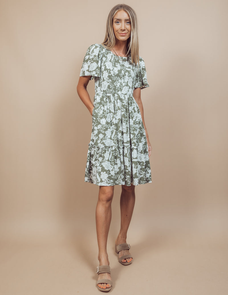 Safari Floral Dress