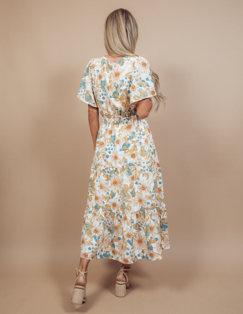 Meredith Floral Midi Dress