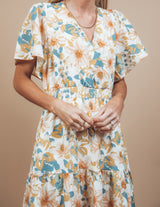 Meredith Floral Midi Dress