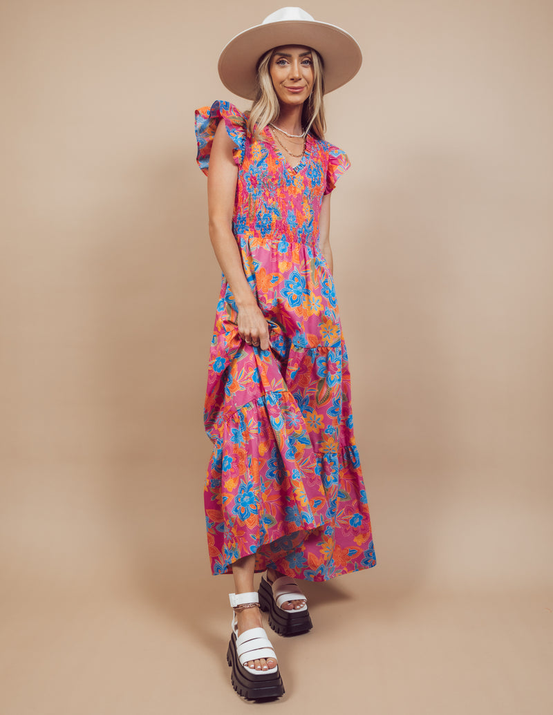 Sunfire Floral Dress