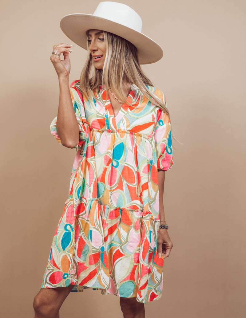 Poplin Floral Dress