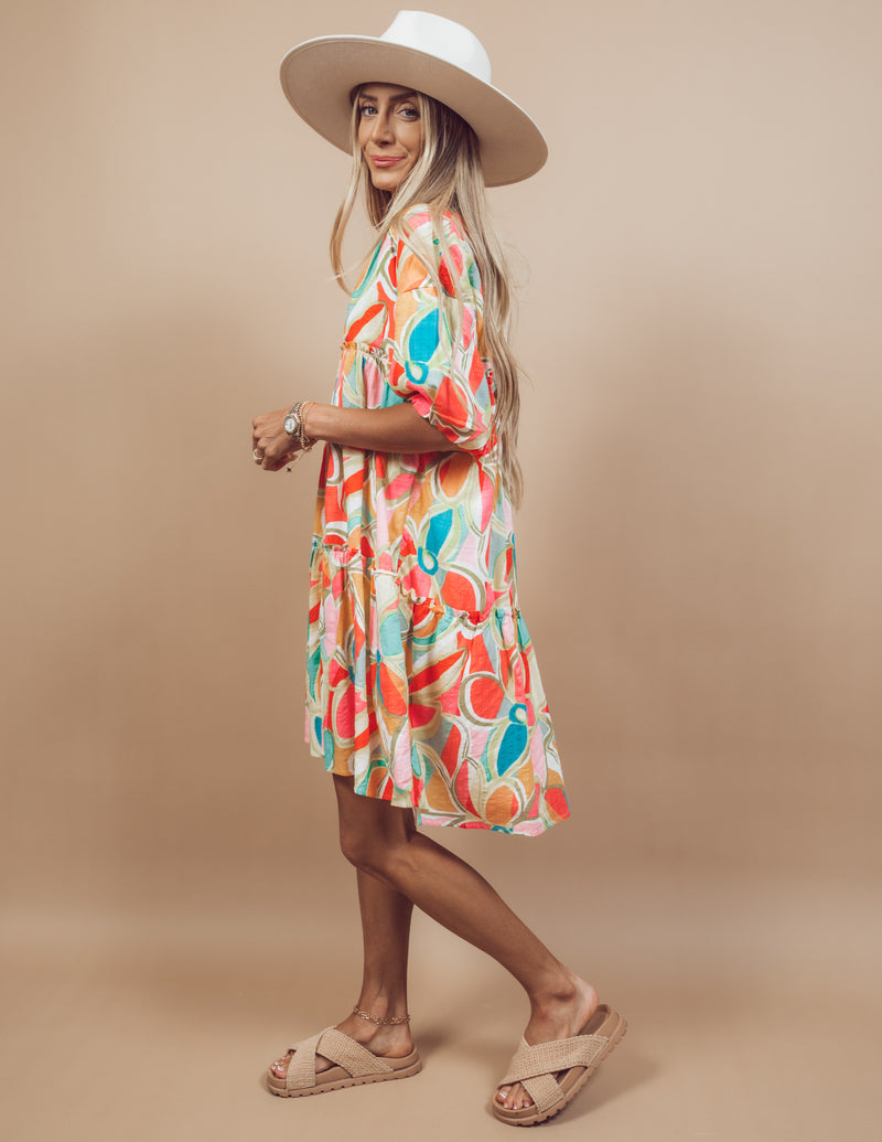 Poplin Floral Dress