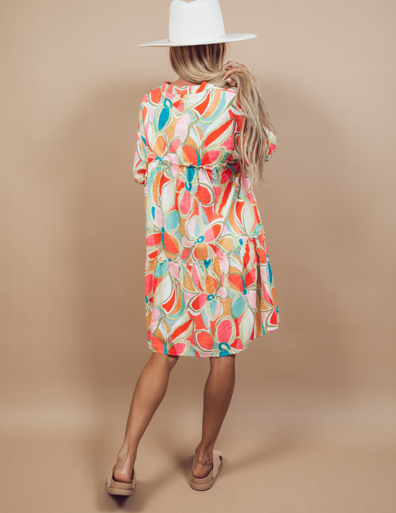 Poplin Floral Dress