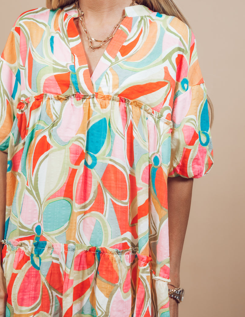 Poplin Floral Dress