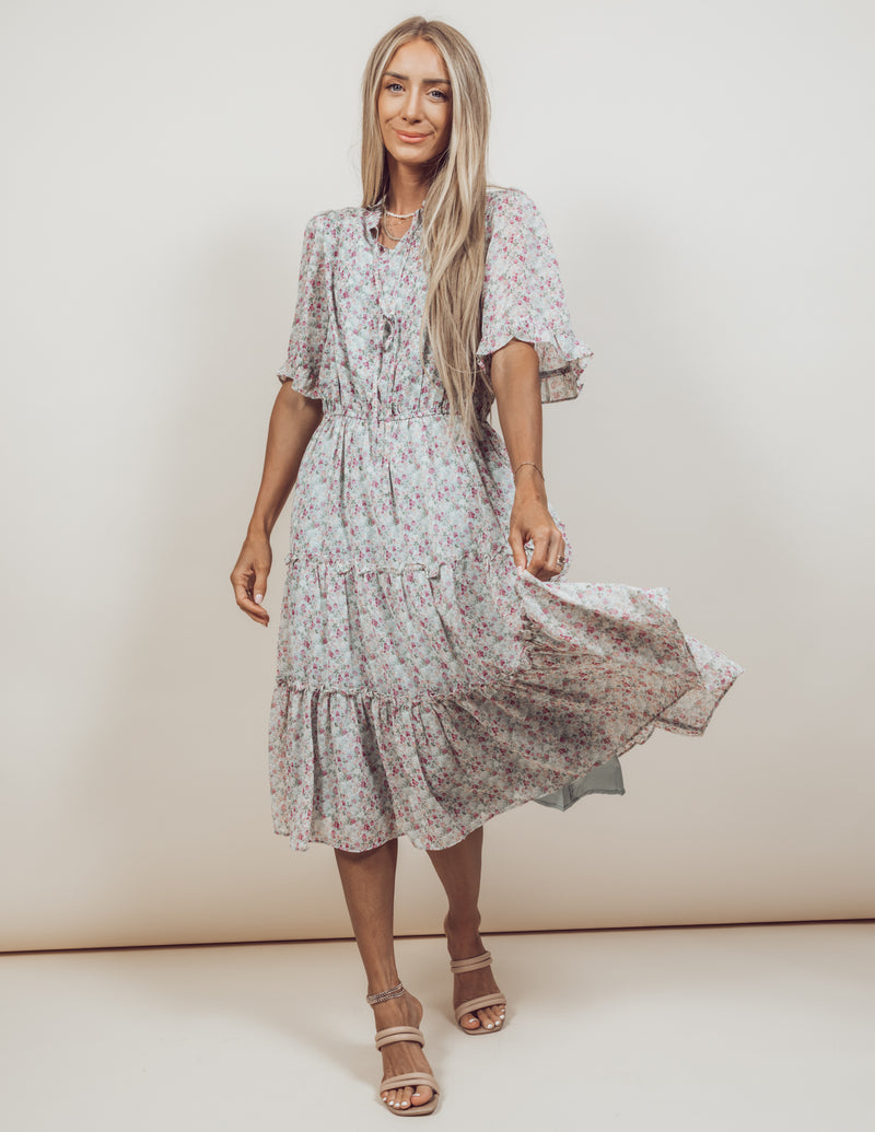 Cassia Printed Dress