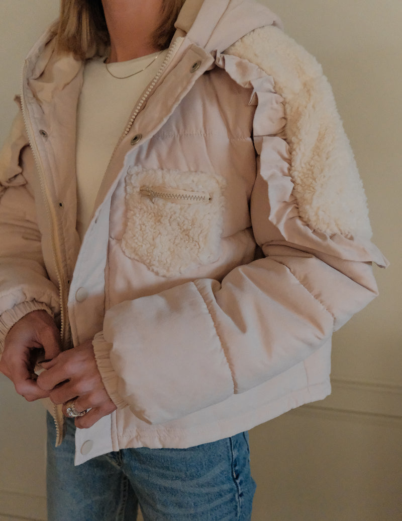 Arlet Ruffle Puffer Jacket