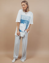 Santorini Oversized Distressed Graphic Tee