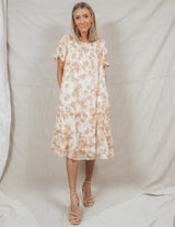 Serena Floral Midi Dress