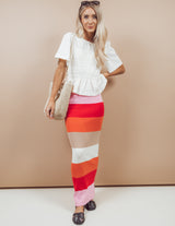 Angelica Striped Skirt