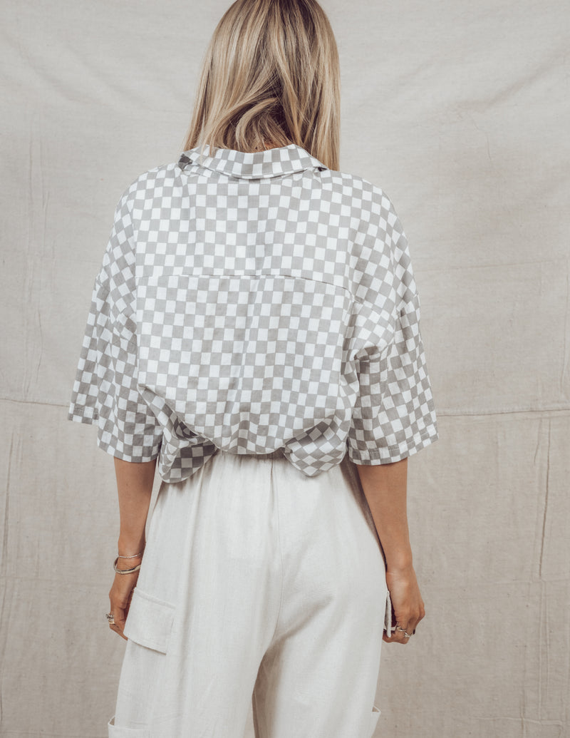 Gabby Checkered Button Down