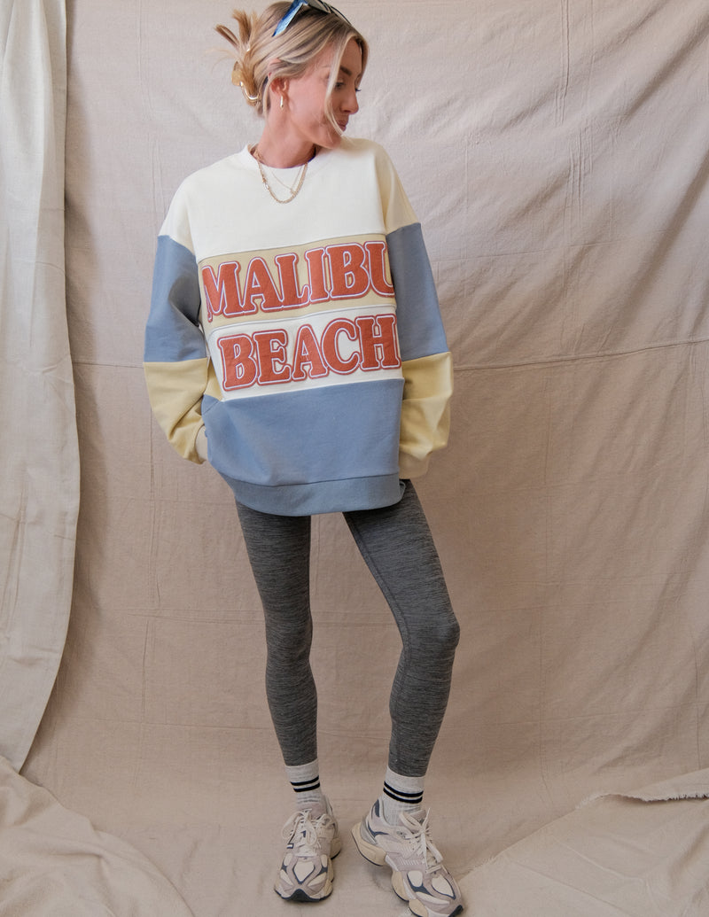 Malibu Beach Colorblock Sweatshirt