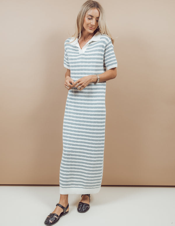 Billie Striped Midi Dress