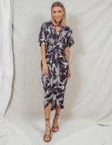 Danielle Printed Midi Dress