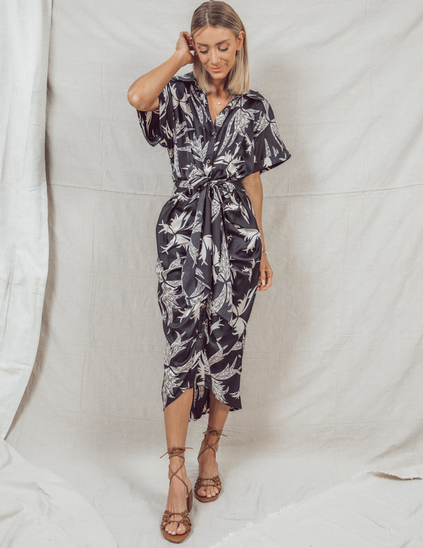 Danielle Printed Midi Dress