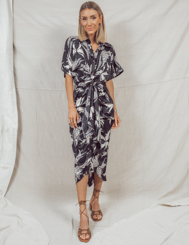 Danielle Printed Midi Dress