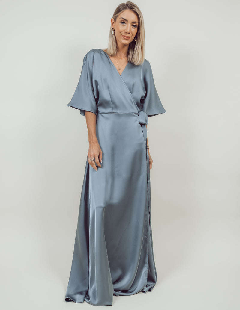 Elizabeth Satin Maxi Dress