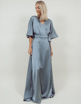 Elizabeth Satin Maxi Dress