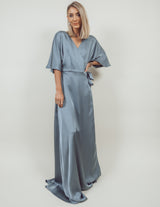 Elizabeth Satin Maxi Dress