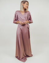 Elizabeth Satin Maxi Dress