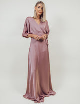 Elizabeth Satin Maxi Dress