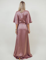 Elizabeth Satin Maxi Dress