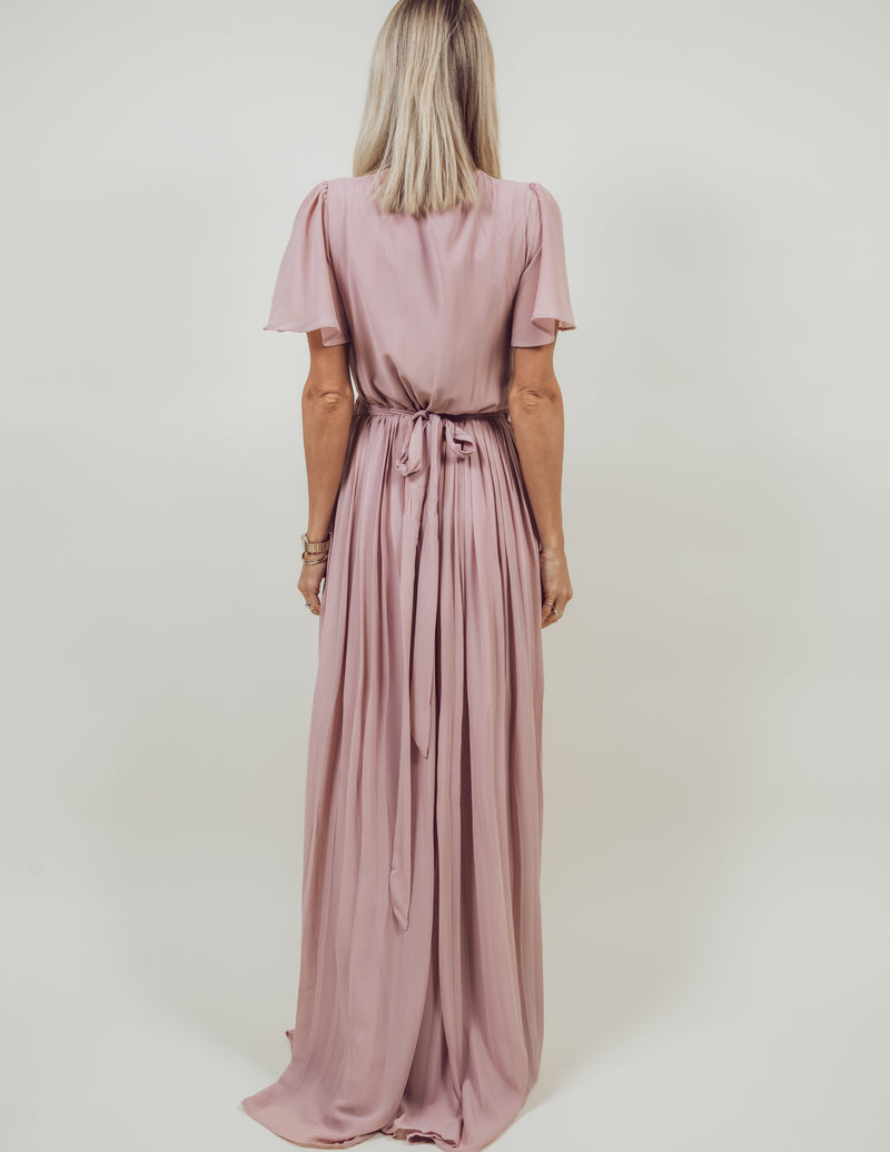 Brigitte Pleated Maxi Dress