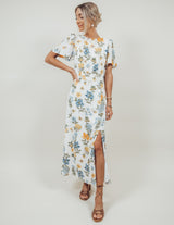 April Bloom Floral Midi Dress