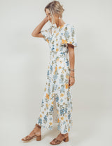 April Bloom Floral Midi Dress