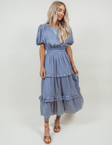 Bodhi Satin Ruffle Dress