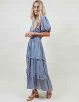 Bodhi Satin Ruffle Dress