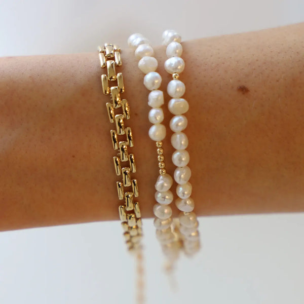 Pearl Double Wrap Bracelet