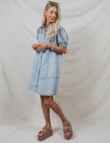 Paulina Denim Shirt Dress