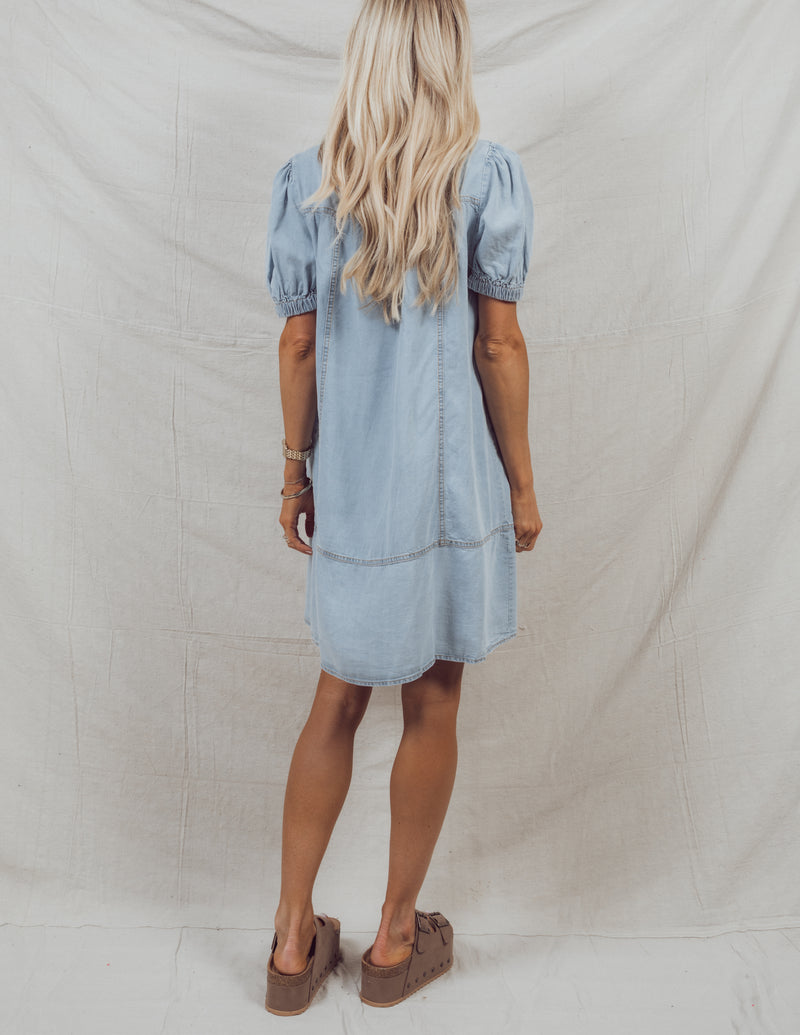 Paulina Denim Shirt Dress