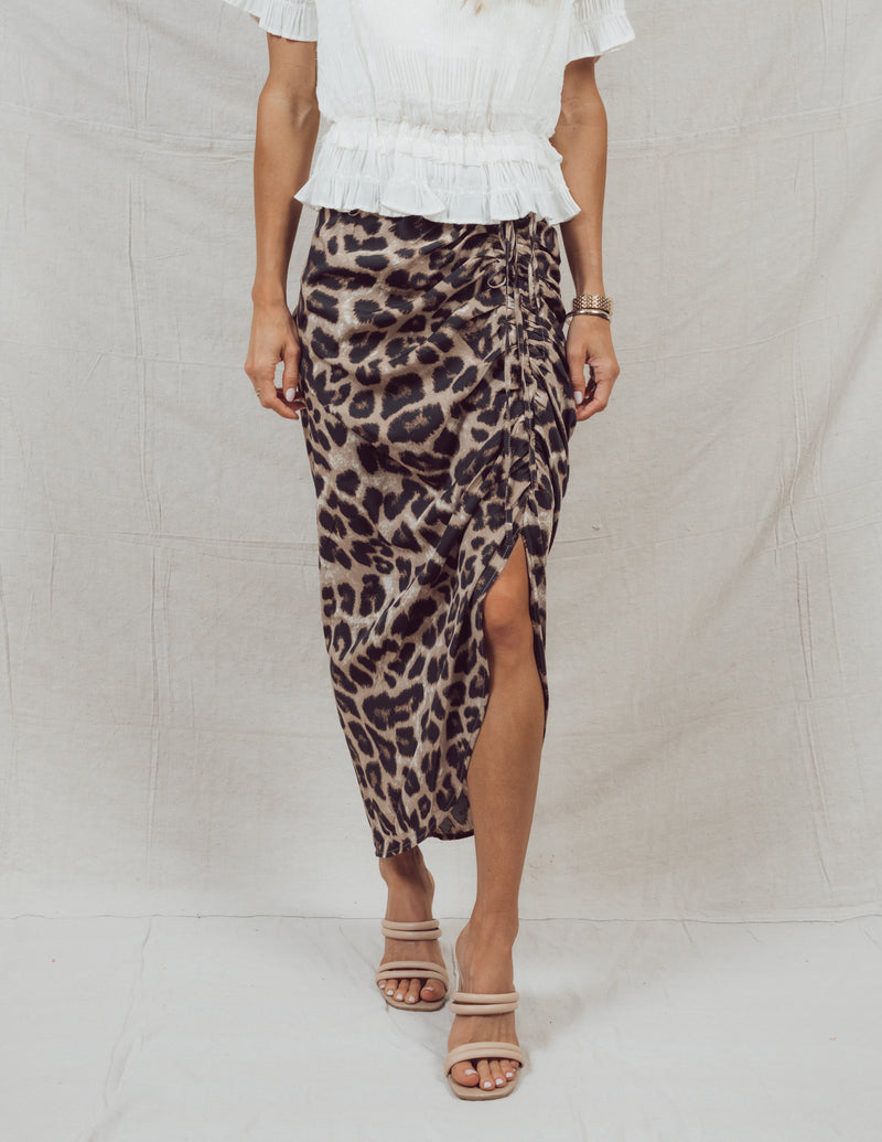 Cami Leopard Skirt