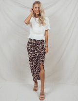 Cami Leopard Skirt