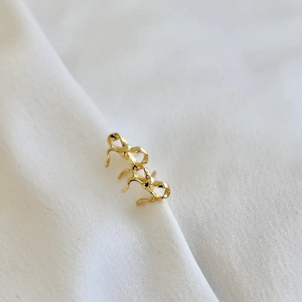 Golden Bow Studs