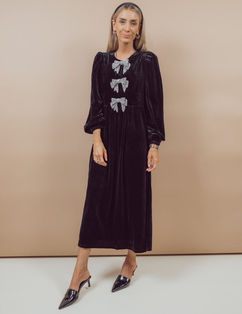 Jena Velvet Midi Dress