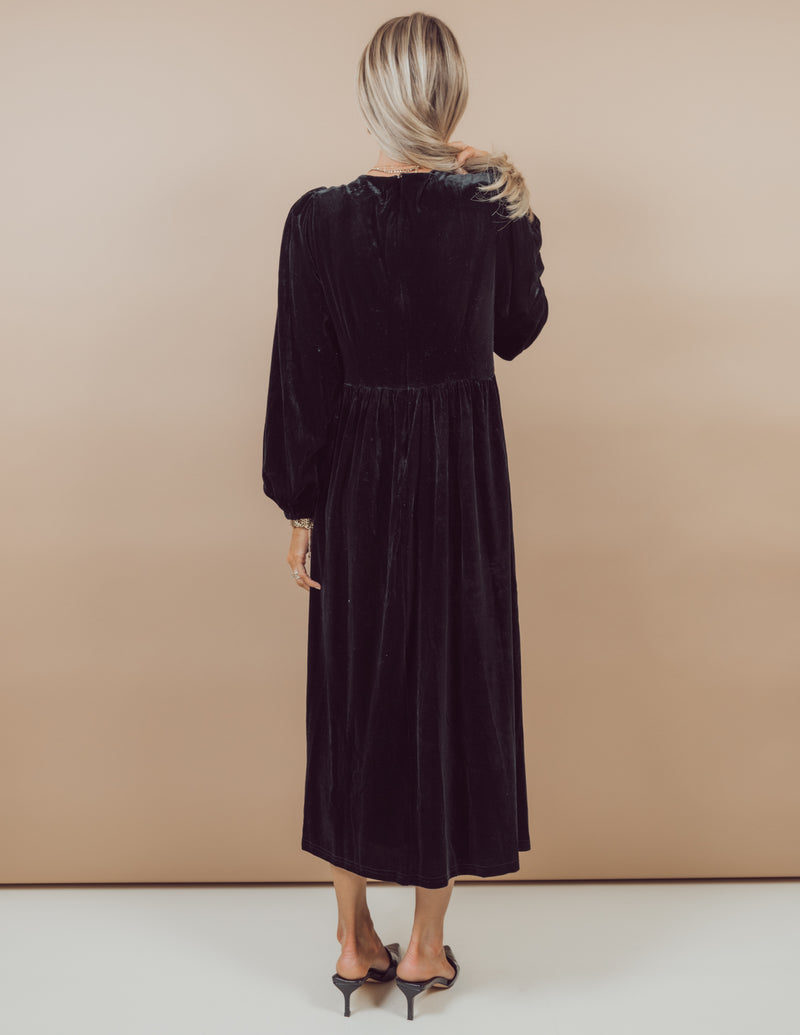 Jena Velvet Midi Dress