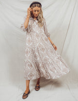 Antonia Printed Midi Dress