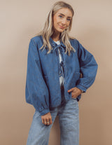 Jacqueline Quilted Denim Jacket