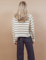 James Striped Cardigan