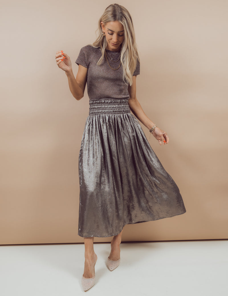 Maggie Metallic Skirt