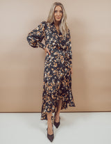 Trinity Floral Wrap Dress